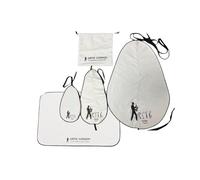 Saxophone Pull-Through Cleaning Cloth 5 Piece Set | Deluxe Microfibre Pull-Through Kit | Supplied with Draw-String Storage Pouch & Polishing Cloth - For Alto & Tenor Saxophones