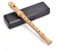 Saxophone Recorder Flute Wood Professional C Key Blockflute With Hard Case Soprano Recorder (Color : 01)