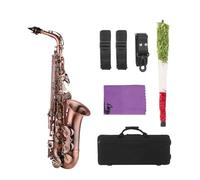 Saxophone Red Antique E-flat Brass Material With Carrying Case Accessories Sax Strap Mouthpiece Music Instruments