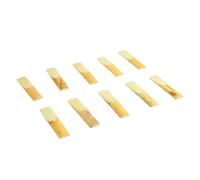 Saxophone Reeds,10Pcs Alto Saxophone Reed Flat Eb Sax Reeds Instrument Accessory Set Kit for Replacement (Size 3)