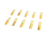 Saxophone Reeds, Good Sound Quality, Alto Saxophone Reed, Simple Installation, Nice Color, Flat Eb, 10pcs, Perfect Match for Replacement (Size 3)