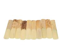 Saxophone Reeds, Long Lifespan Bamboo Alto Sax Accessories 10PCS High Strength with Protection Cover for Instrument