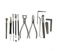 Saxophone Repair Kit with Bag, Premium Stainless Steel Tools, Perfect for Saxophone, Clarinet, and More, Durable and Reliable 12PCS