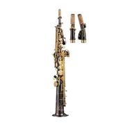 Saxophone Saxophone BB Black Nickel Gold Silver Plated Gold Lacquerwhite Copper Split Saxophone Sax Instrument (Color : Split bk)