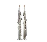 Saxophone Saxophone BB Black Nickel Gold Silver Plated Gold Lacquerwhite Copper Split Saxophone Sax Instrument (Color : Silver plate)