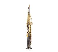 Saxophone Saxophone BB Black Nickel Gold Silver Plated Gold Lacquerwhite Copper Split Saxophone Sax Instrument (Color : Bk nickel gold)