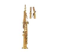 Saxophone Saxophone BB Black Nickel Gold Silver Plated Gold Lacquerwhite Copper Split Saxophone Sax Instrument (Color : Paint gold)