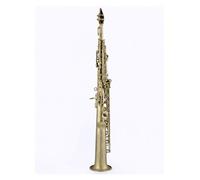 Saxophone Saxophone Instrument Straight Pipe Professional Playing B Flat Adult Saxophone Instrument (Color : Antique bronze)