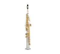Saxophone Saxophone Silvering Gold Key With Case Sax Saxophone Mouthpiece Ligature Reeds Neck (Color : 01)