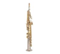 Saxophone Saxophone Silvering Gold Key With Case Sax Saxophone Mouthpiece Ligature Reeds Neck (Color : 02)