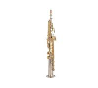 Saxophone Saxophone Silvering Gold Key With Case Sax Saxophone Mouthpiece Ligature Reeds Neck (Color : 02)