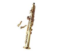 Saxophone Saxophone Straight B Flat Gold Lacquer Brass Musical Instruments With Case