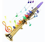 Saxophone Saxophone Toy Saxophone Sound Toys Saxophone Educational Songs Saxophone Musical Instrument Trumpet with 8 Colorful Keys for Holiday Birthday