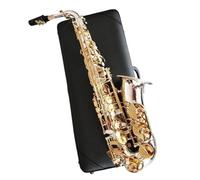 saxophone set Alto Saxophone Silver-Plated Gold Key Professional Super Play Sax With Case