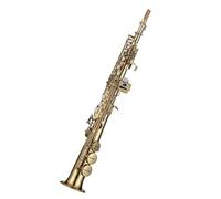 saxophone set French Lacquer Gold B-flat Treble Straight Saxophone Instrument For Beginners Professional Performance Examination