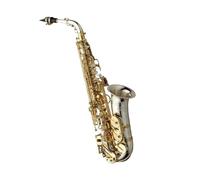 saxophone set Japan Alto Saxophone Gold Key Professional Silver Sax With Mouthpiece Case (Color : Cloth)