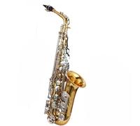 saxophone set Saxophone Alto Master's Instrument In E Flat Gold And Silver Two-color Double Rib Configuration