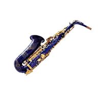 saxophone set Surface Material Nickel Plated Alto Saxophone Eb E-flat Musical Instruments Brass Blue Saxophone