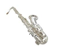 saxophone set Tenor Saxophone Silvering Lacquer Professional Tenor Sax With Case Reeds Neck Mouthpiece With Box (Color : 4Leather bag)