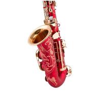 saxophone set Woodwind Instruments Alto Saxophone Eb E-flat Musical Instruments Brass Blue Saxophone With Case Blue And Red (Color : Red)