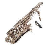 saxophone set Woodwind Instruments Silver Professional Alto Saxophone E-flat Instrument Hand Carved Pattern (Color : Canvas bag)
