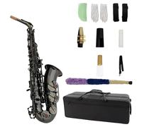 Saxophone Sets Black Nickel Saxophone Alto E Flat Major Beginner Playing Grade Examination Instrument