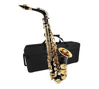 Saxophone Sets Professional Alto Saxophone In E Flat Major With A Gold plated Brass And Black Nickel Body