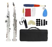 Saxophone Sets Soprano Saxophone Brass Tube Bb Straight And Accessories(5)