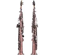 Saxophone Sets Straight Tube Soprano Saxophone In B Flat Major Vintage Brass Professional Instrument With Case