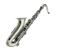 Saxophone Sets Tenor Bb Tune Saxophone Silver And Black Nickel Surface Musical Instruments Sax With Case(2)