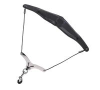 Saxophone Shoulder Strap, Adjustable Leather Padded Saxophone Neck Strap with Metal Adjuster for Soprano, Tenor, Alto Sax, Bass Clarinet