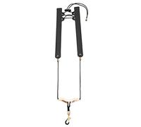 Saxophone Shoulder Strap, Folding Artificial Leather Neck Strap, Adjustable Width with Metal Buckles, No Stress on Neck, Comfortable Sax Holder for Alto Tenor Baritone Saxophones, (Black)