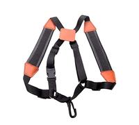 Saxophone Shoulder Strap,Reduces Neck Stress Padded Shoulder & Chest Sax Strap Leather Double Shoulder Saxophone Harness Strap for Alto Tenor Baritone Soprano Saxophone (L)