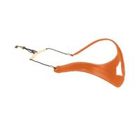 Saxophone Shoulder Strap Sax Strap Professional PU Leather Saxophone Strap Sax Harness for Soprano Alto Baritone Saxophone, Orange