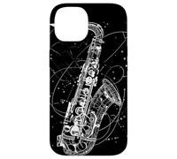 Saxophone Sketch Jazz Music Orchestra Case for iPhone 14