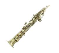 Saxophone Straight Pipe B Flat Sax Key Saxophone Antique Copper Brass With Mouthpiece Accessories