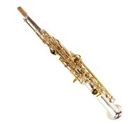saxophone Straight tube B flat soprano saxophone instrument silver plated beginner professional
