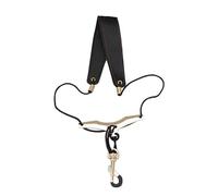 Saxophone strap Beginner Neck Strap Carrier Shoulder Hanging Soprano Alto Tenor Sax Double Shoulder Hanging Universal (Color : Gold, Size : One size)