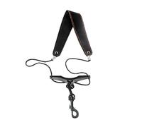 Saxophone strap Beginner Neck Strap Carrier Shoulder Hanging Soprano Alto Tenor Sax Double Shoulder Hanging Universal (Color : Noir, Size : One size)