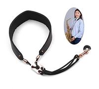 saxophone strap,HUIOP Adjustable Saxophone Neck Strap Leather Sax Strap Metal Hook for Tenor/Soprano/Alto Saxophones Clarinet,sax neck strap