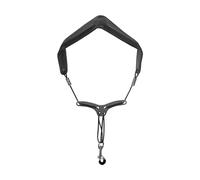 Saxophone Strap Neck Sax Shoulder Sling Neckband Adjustable Straps Harness Alto Metal Accessories Snap Lanyard (Color : Bk)