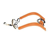 Saxophone Strap Sax Double Shoulder Strap Soprano Alto Tenor Sax Strap Hanging Strap (Color : Brown, Size : One size)
