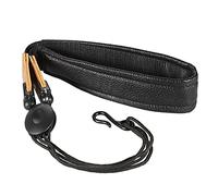 Saxophone Strap Soft Leather Sax Neck Strap with EVA Padded, Adjustable Metal Hook for Soprano, for Comfortable Saxophone Chest