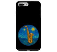 Saxophone Tenor Alto Band Jazz - Van Gogh Starry Night Style Case for iPhone 7 Plus/8 Plus