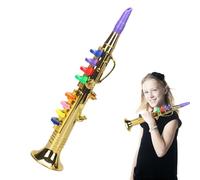Saxophone Toy - Kids Saxophone Toy, Play Musical Saxophons, Educational Play Musical Equipment | Teaching Songs Trumpet Toys With 8 Colored Keys For Children Beginner, Key Positioning