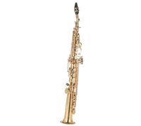 Saxophones Brass Straight Treble Bb B Flat Sax Saxophone Woodwind Instrument Natural Shell Key Carve Pattern With Carrying Case(Gold)