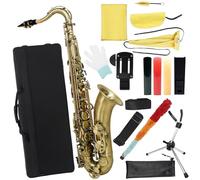 Saxophones Cyan Antique Tenor Saxophone B Flat Beginner With Portable Case