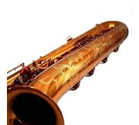 Saxophones E Flat Baritone Saxophone Black Nickel Surface Professional Brass Musical Instruments Sax(Gold)