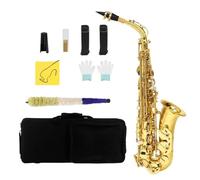 Saxophones E Major Soprano Saxophone Professional Brass Body Gold Finish Comes With Piano Case And Accessories