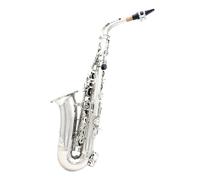 Saxophones For Music Lovers Eb Alto Saxophone Brass Woodwind Instrument(Silver set)
